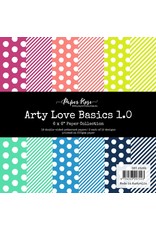 PAPER ROSE PAPER ROSE ARTY LOVE BASICS 1.0 PAPER COLLECTION 6x6 18 SHEETS