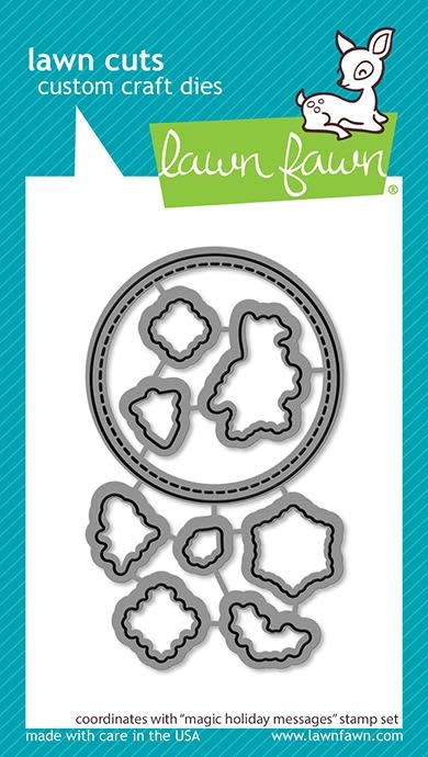 LAWN FAWN LAWN FAWN MAGIC HOLIDAY MESSAGES DIE SET