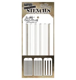 STAMPERS ANONYMOUS TIM HOLTZ SHIFTER MULTI STRIPES STENCIL SET 3/PK