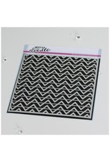 HEFFY DOODLE HEFFY DOODLE CHEVRON FUN 6x6 STENCIL