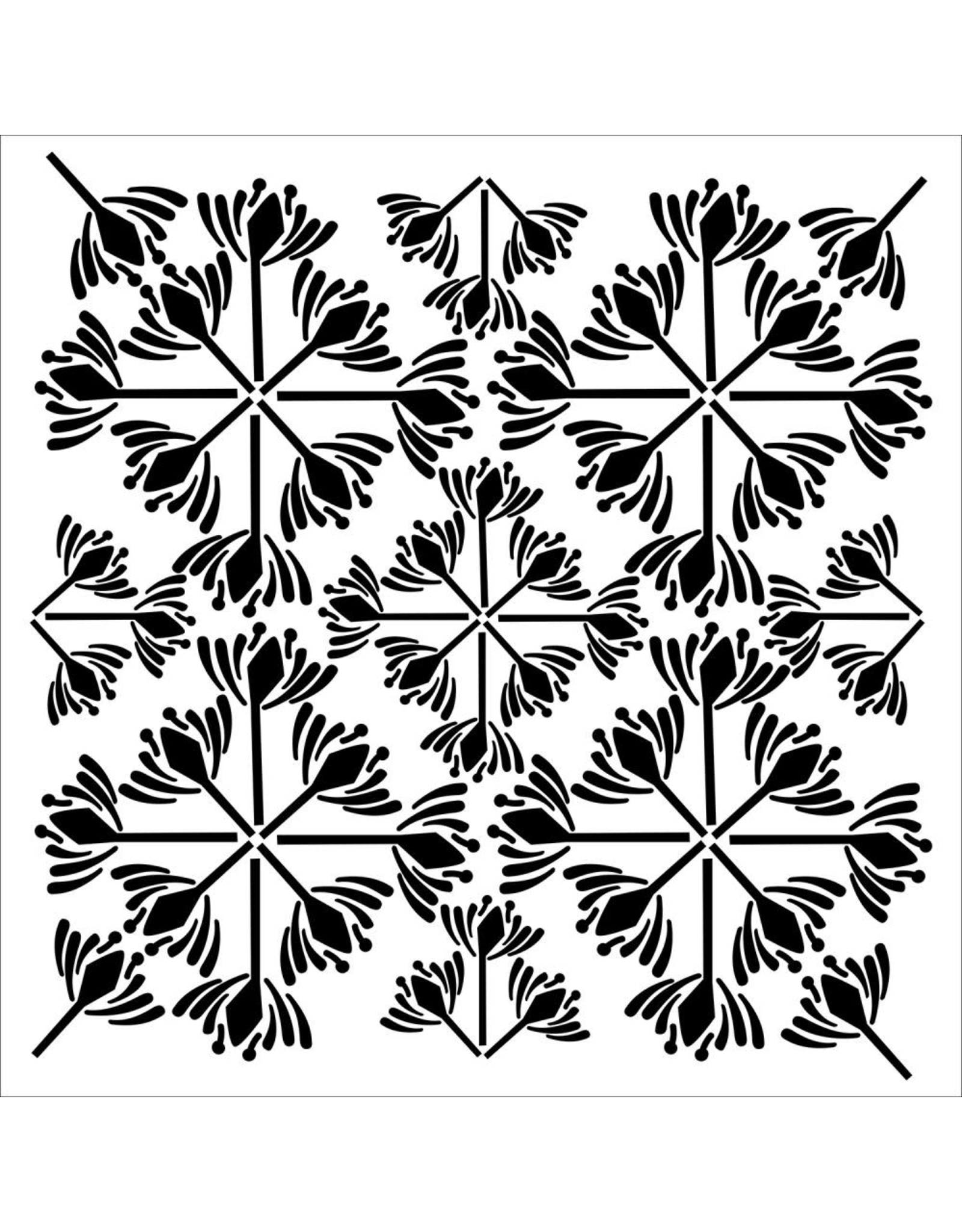 CRAFTERS WORKSHOP THE CRAFTER'S WORKSHOP GARDEN TILE STENCIL 12x12