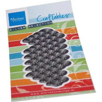 MARIANNE DESIGNs MARIANNE DESIGN SILVER SELECTION CRAFTABLES ART TEXTURE WAVES DIE