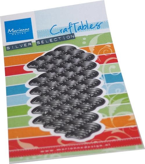 MARIANNE DESIGNS MARIANNE DESIGN SILVER SELECTION CRAFTABLES ART TEXTURE WAVES DIE