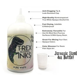 T-REX T-REX PURE WHITE ALCOHOL INK JURASIC SIZE