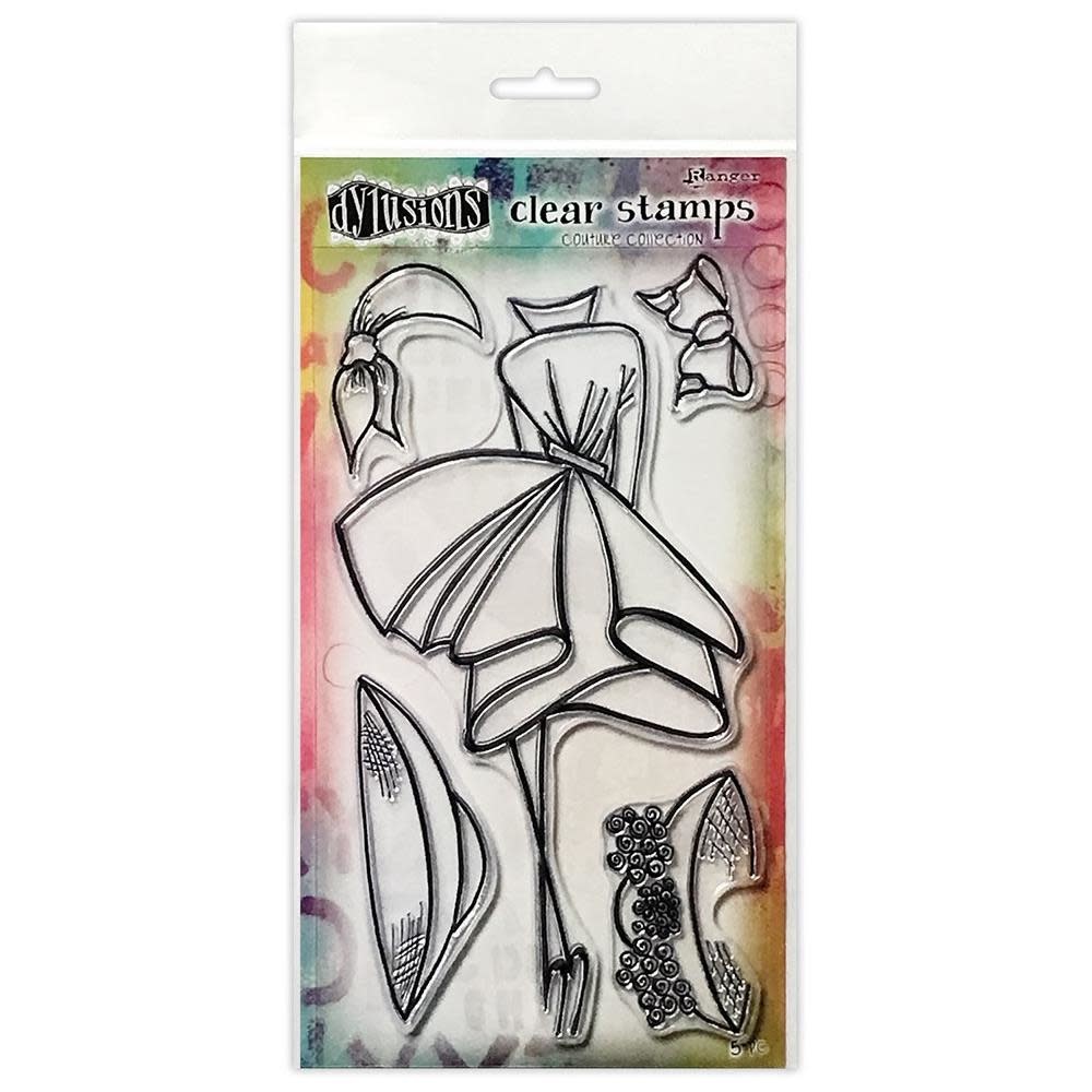 RANGER DYLUSIONS WALK IN THE PARK COUTURE COLLECTION CLEAR STAMP SET