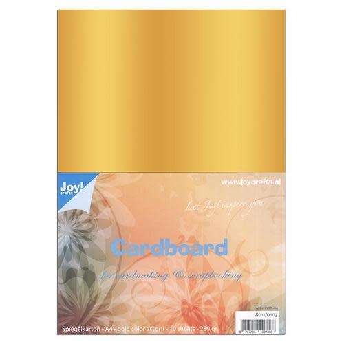 JOY CRAFTS JOY CRAFTS A4 GOLD MIRROR CARDSTOCK 10 SHEETS
