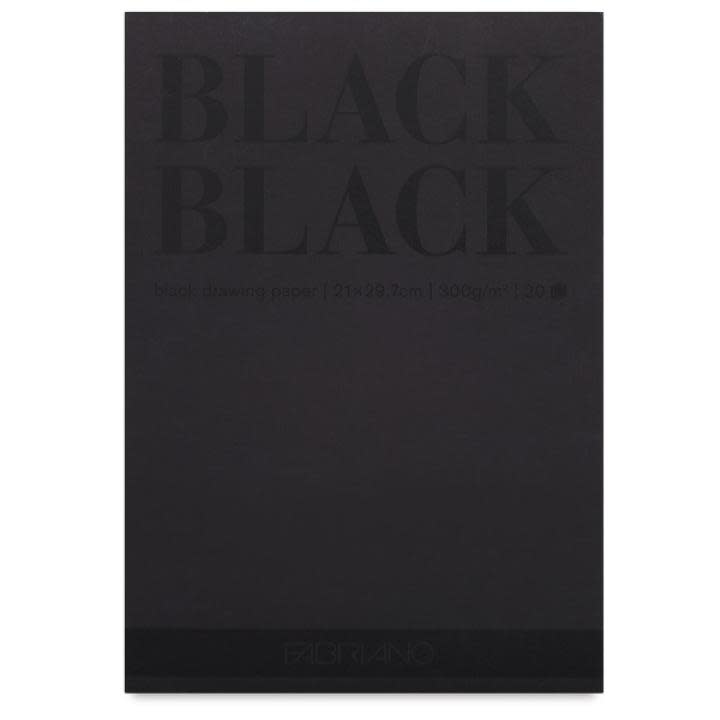 FABRIANO FABRIANO BLACK BLACK 8.5x12 PAD 20 SHEETS 300gms