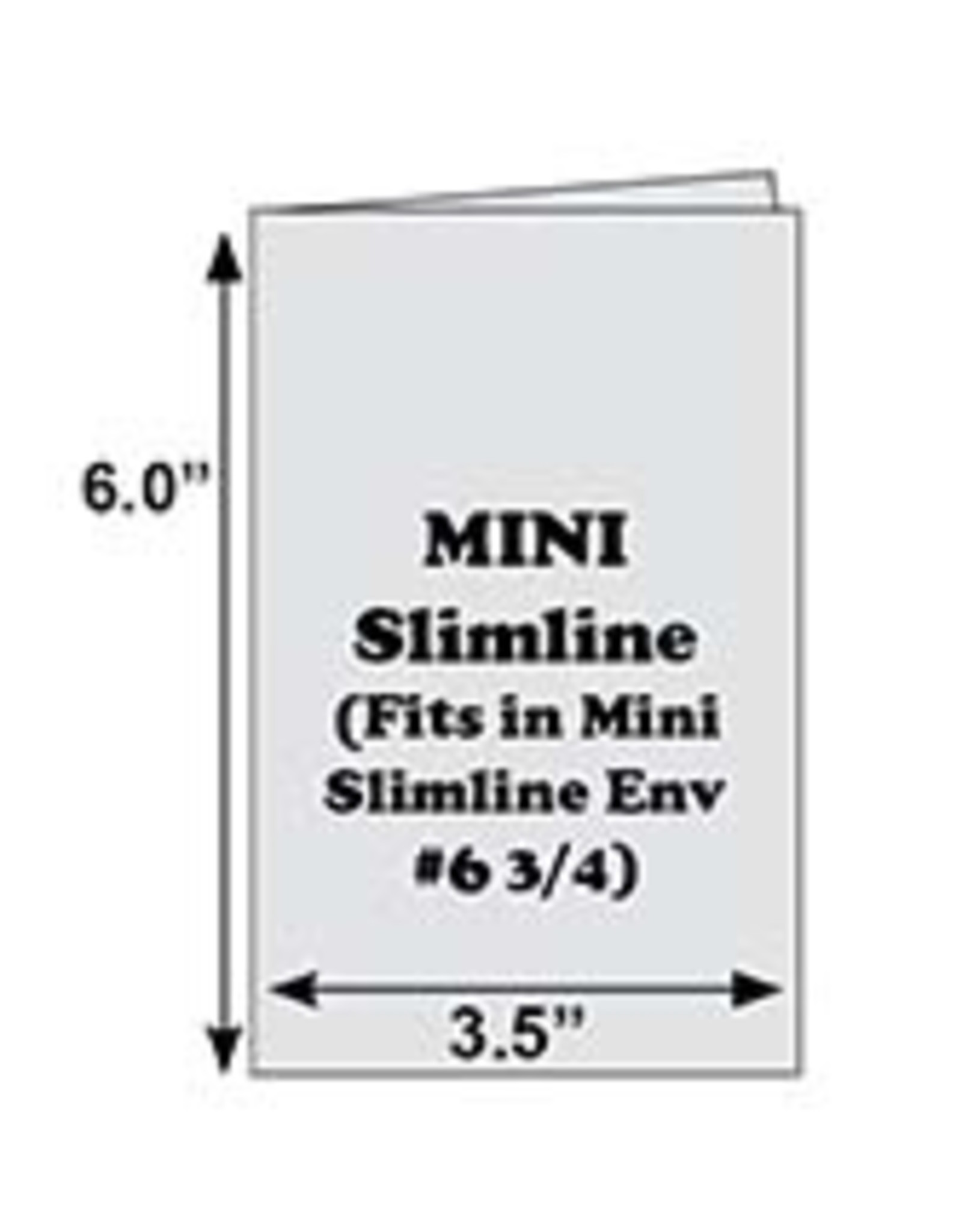 THE PAPER CUT MINI SLIMLINE CARDS (3.5x6 FOLDED) WITH ENVELOPES 10/PK -  Scrapbook Centrale