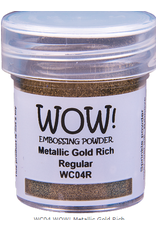 WOW! WOW METALLIC GOLD RICH REGULAR EMBOSSING POWDER 0.5OZ