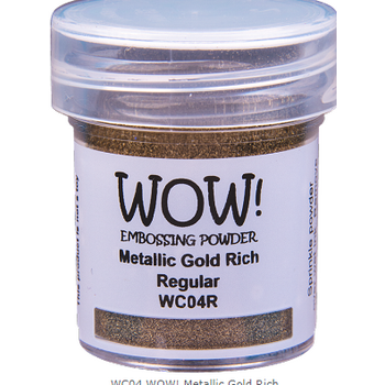 WOW! WOW! METALLIC GOLD RICH REGULAR EMBOSSING POWDER 0.5OZ