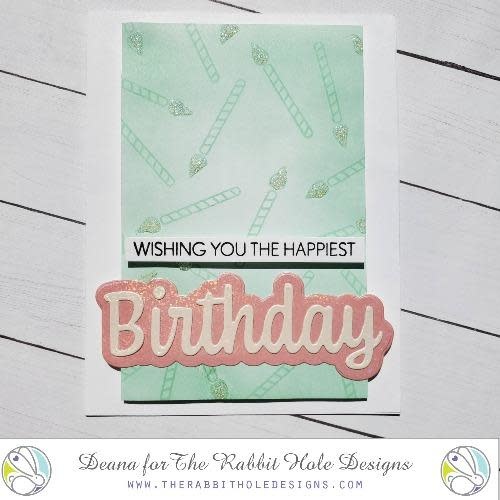 THE RABBIT HOLE DESIGNS BIRTHDAY WITH SHADOW DIE SET