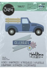 SIZZIX SIZZIX MAKER MANIA 4 EXCLUSIVE VINTAGE TRUCK AND SEASON'S ESSENTIALS THINLITS DIE SETS