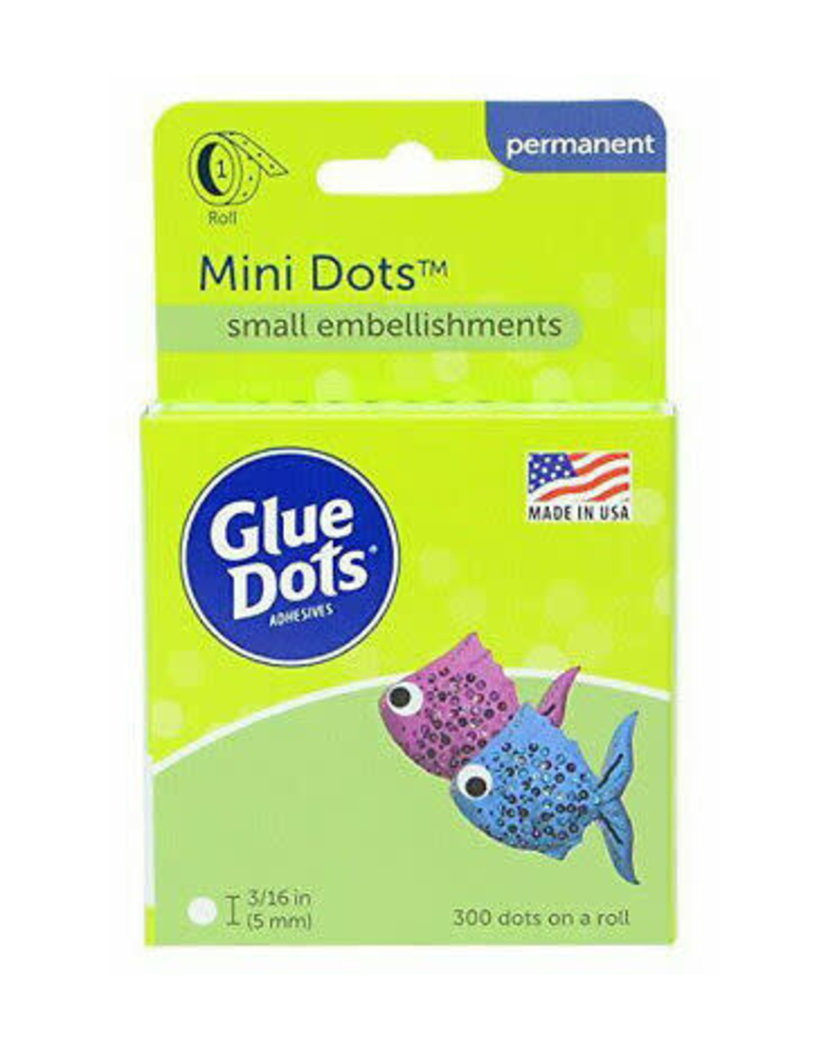 GLUE DOTS GLUE DOTS SMALL EMBELLISHMENTS MINI DOTS 3/16" 300PK