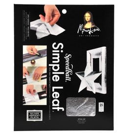 SPEEDBALL SPEEDBALL MONA LISA SIMPLE LEAF SILVER METAL SHEETS 15/PK