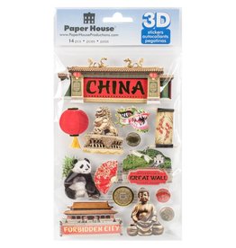 PAPER HOUSE PRODUCTIONS PAPER HOUSE CHINA 3D STICKERS