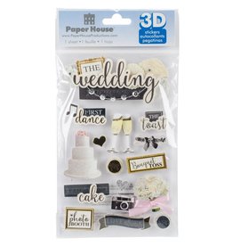 PAPER HOUSE PRODUCTIONS PAPER HOUSE WEDDING RECEPTION 3D STICKERS