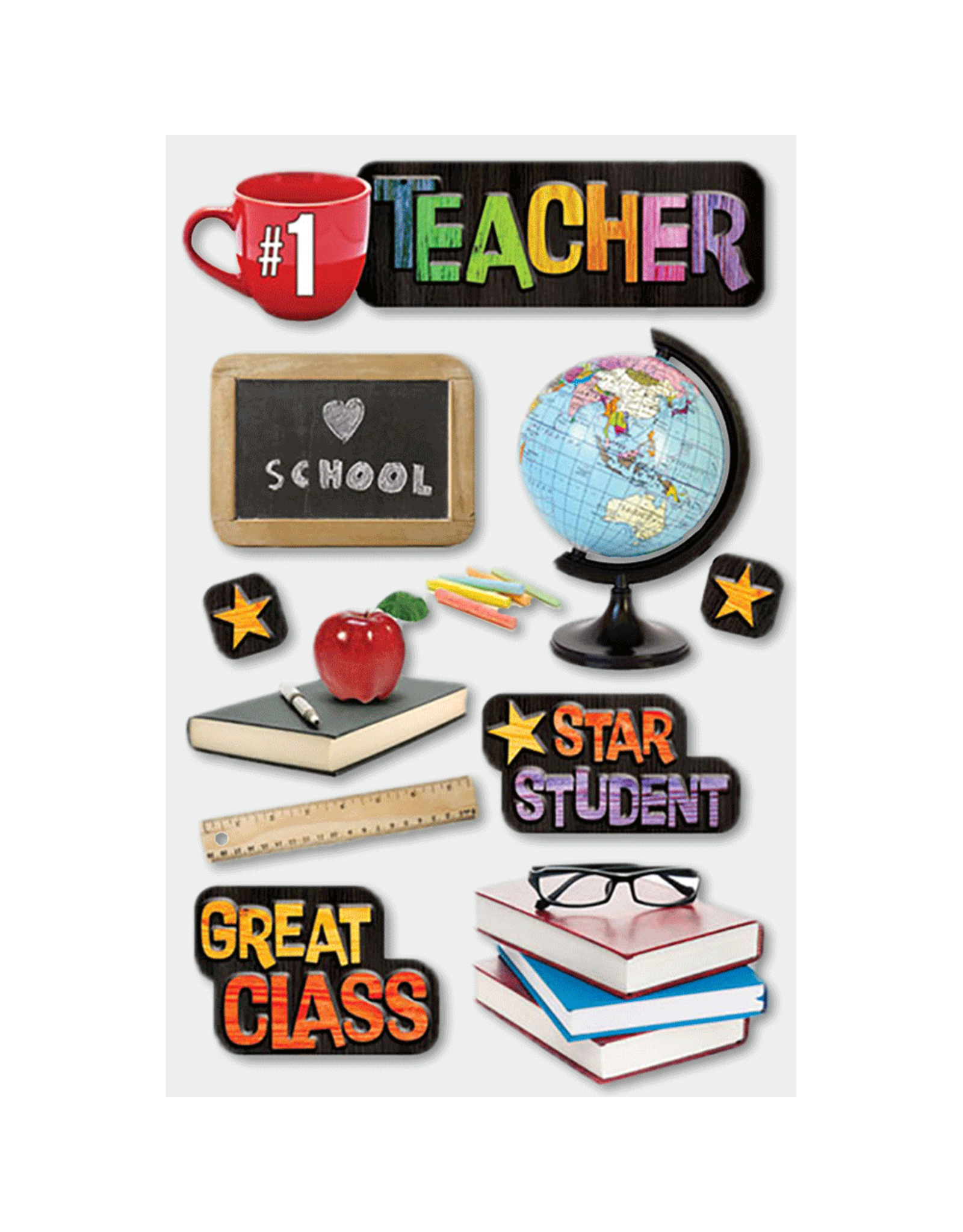 PAPER HOUSE PRODUCTIONS PAPER HOUSE TEACHER 3D STICKERS