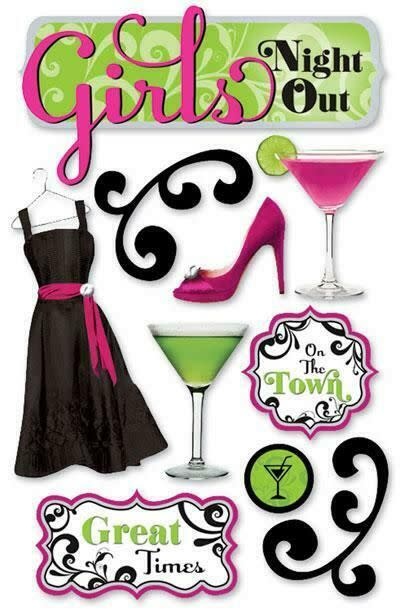 PAPER HOUSE PRODUCTIONS PAPER HOUSE GIRLS NIGHT OUT 3D STICKERS