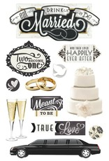 PAPER HOUSE PRODUCTIONS PAPER HOUSE EAT, DRINK, BE MARRIED 3D STICKERS