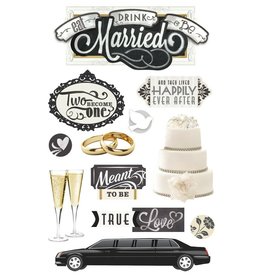 PAPER HOUSE PRODUCTIONS PAPER HOUSE EAT, DRINK, BE MARRIED 3D STICKERS