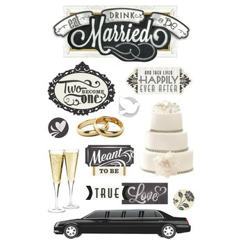 PAPER HOUSE PRODUCTIONS PAPER HOUSE EAT, DRINK, BE MARRIED 3D STICKERS