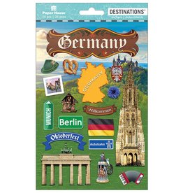 PAPER HOUSE PRODUCTIONS PAPER HOUSE DESTINATIONS GERMANY 3D STICKERS