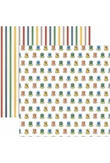 PAPER HOUSE PRODUCTIONS PAPER HOUSE WIZARDING WORLD OF HARRY POTTER WATERCOLOR CRESTS 12x12 CARDSTOCK
