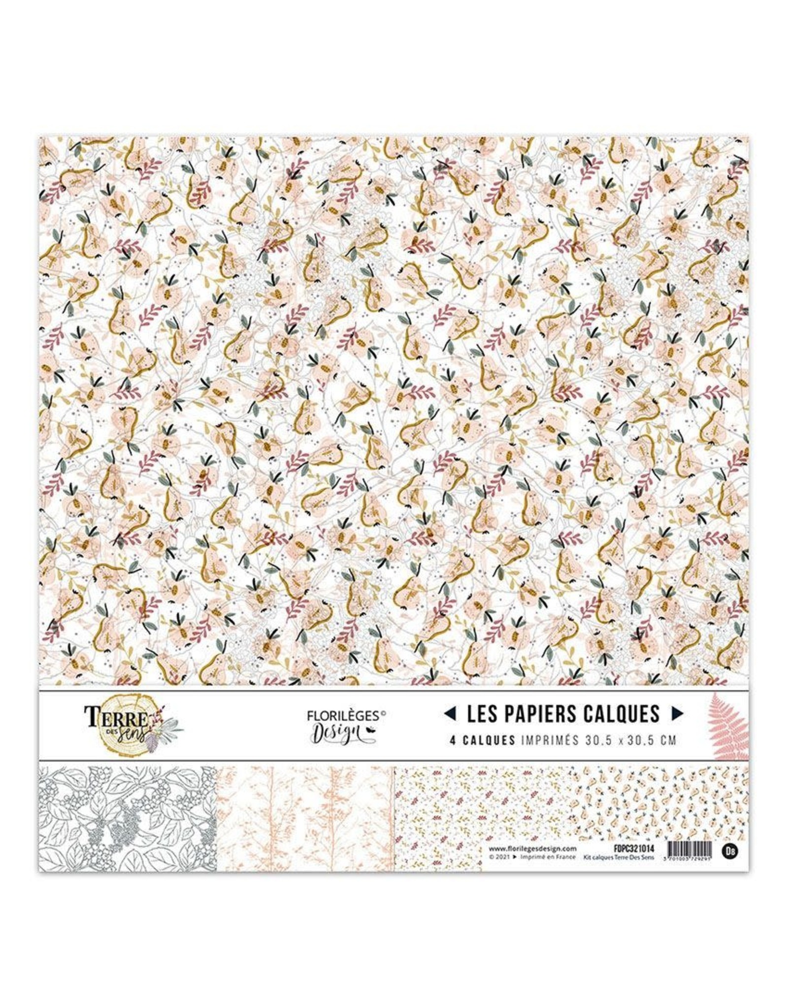 FLORILEGES DESIGNS FLORILÈGES DESIGN TERRE DES SENS 12x12 VELLUM  PACK