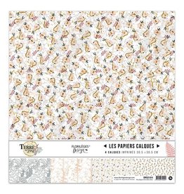 FLORILEGES DESIGNS FLORILÈGES DESIGN TERRE DES SENS 12x12 VELLUM  PACK