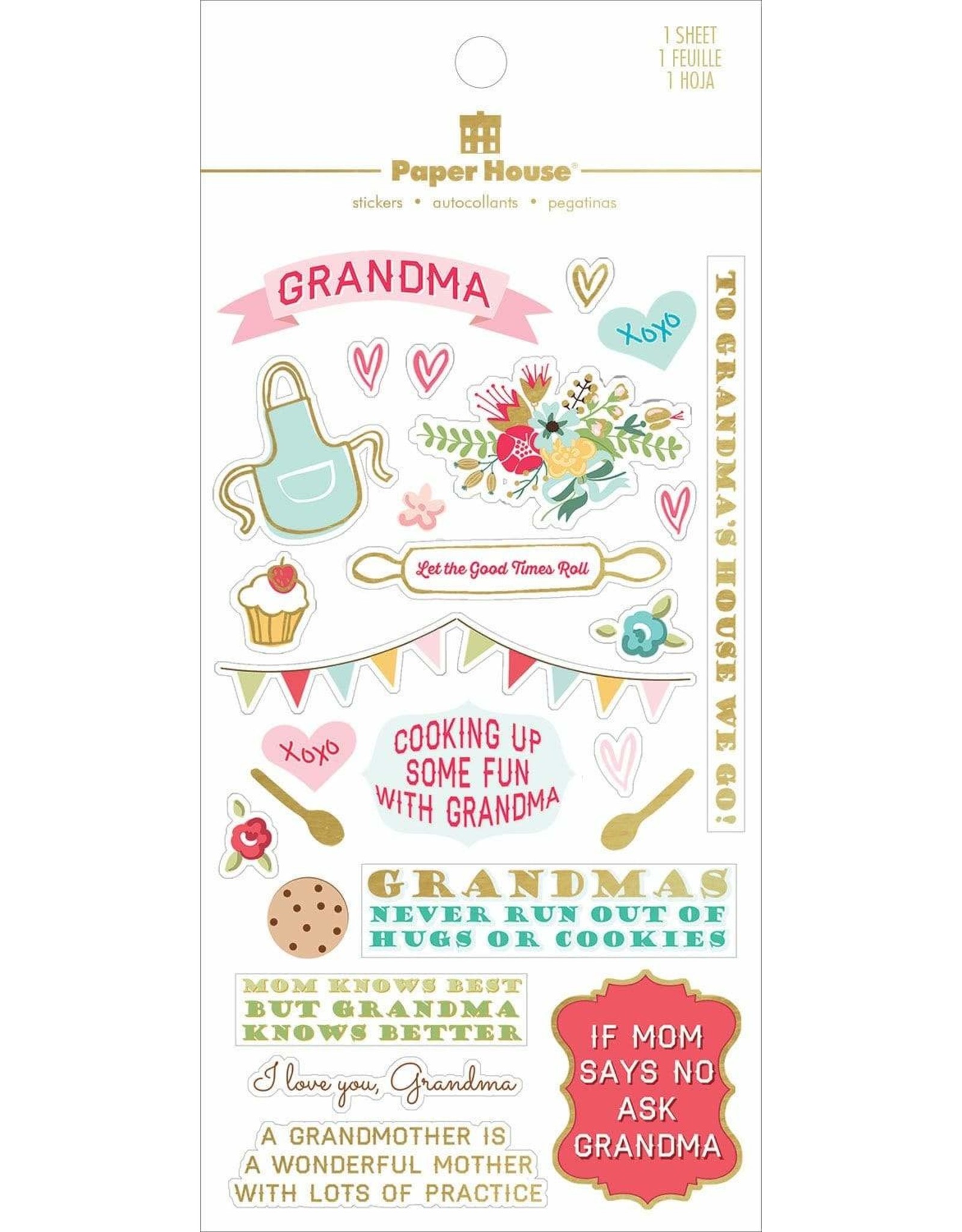 PAPER HOUSE PRODUCTIONS PAPER HOUSE GRANDMOTHER STICKERS