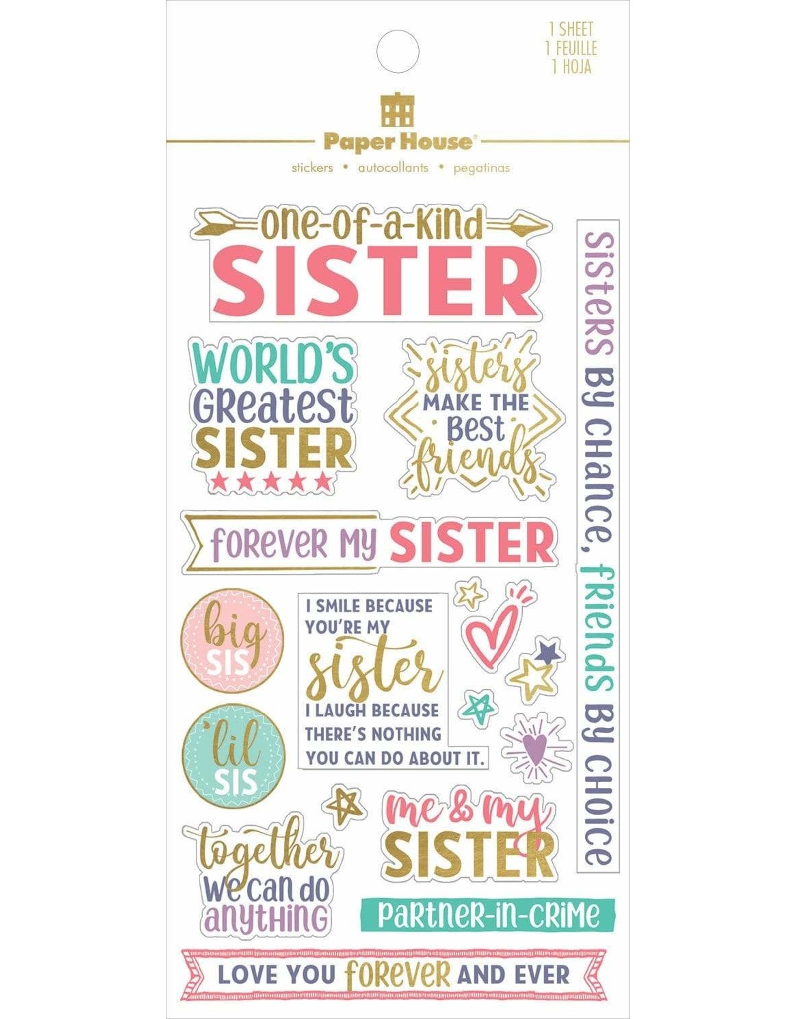 PAPER HOUSE PRODUCTIONS PAPER HOUSE SISTER STICKERS
