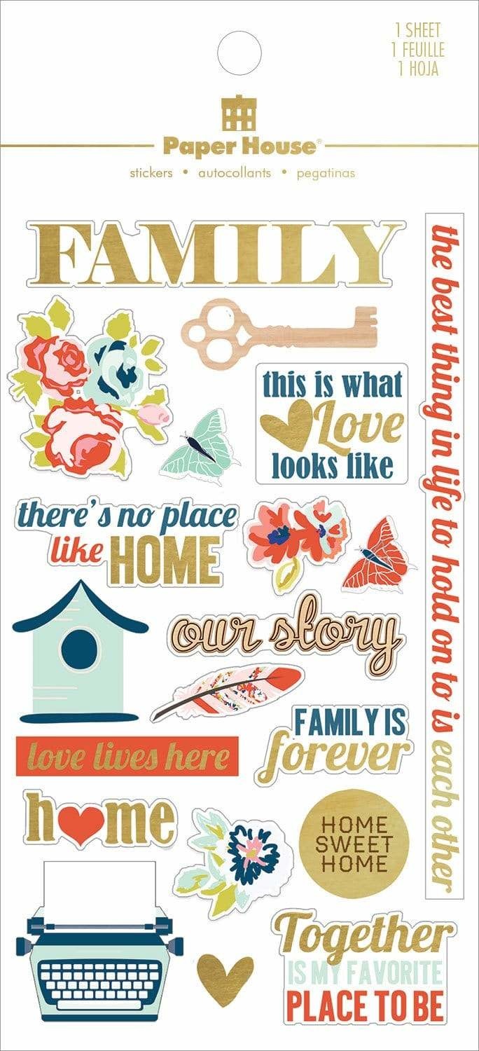 PAPER HOUSE PRODUCTIONS PAPER HOUSE HAPPY FAMILY STICKERS