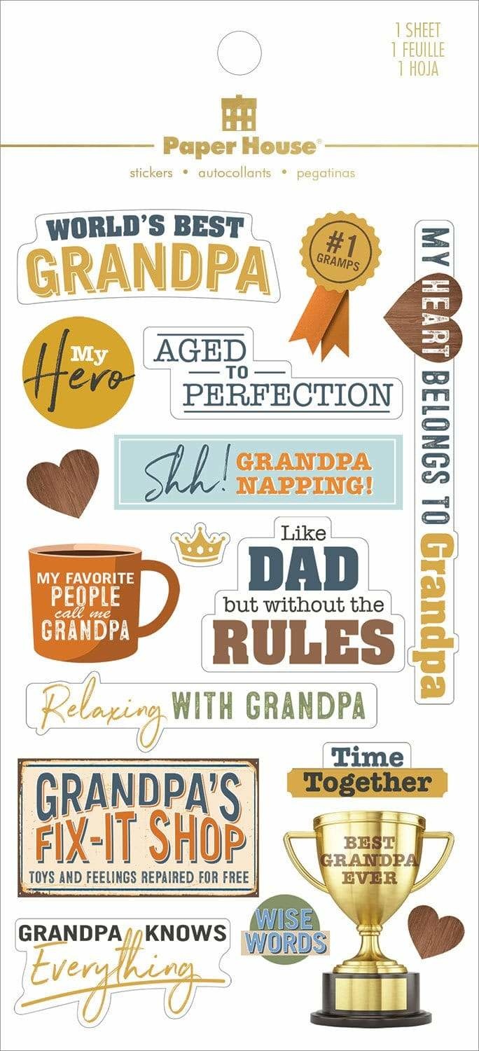 PAPER HOUSE PRODUCTIONS PAPER HOUSE GRANDFATHER STICKERS
