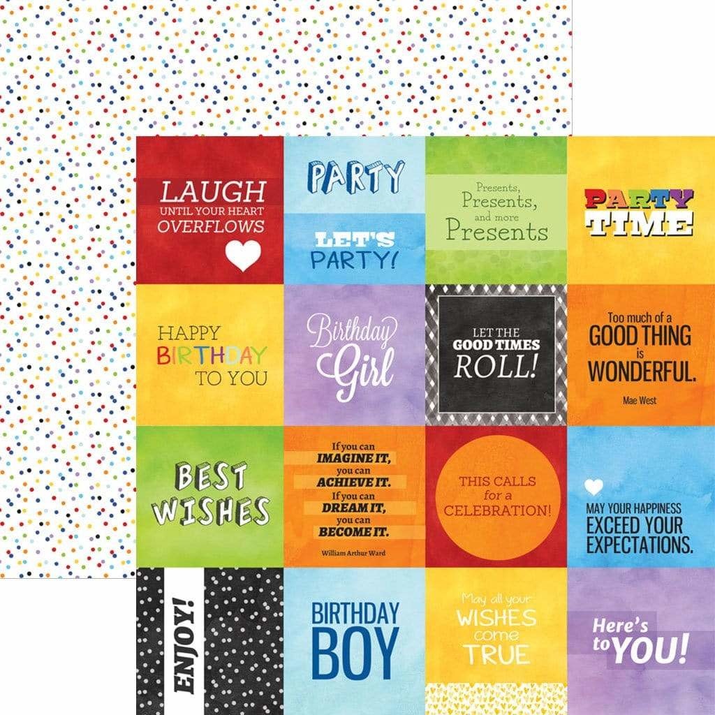 PAPER HOUSE PRODUCTIONS PAPER HOUSE COLORWAYS CELEBRATION TAGS 12X12 CARDSTOCK