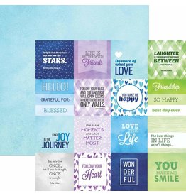 PAPER HOUSE PRODUCTIONS PAPER HOUSE COLORWAYS SENTIMENTS TAGS 12X12 CARDSTOCK