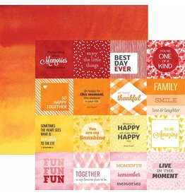PAPER HOUSE PRODUCTIONS PAPER HOUSE COLORWAYS SENTIMENTS TAGS 2 12X12 CARDSTOCK