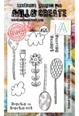 AALL & CREATE AALL & CREATE JANET KLEIN #575 BREATHE IN BREATHE OUT A6 ACRYLIC STAMP SET