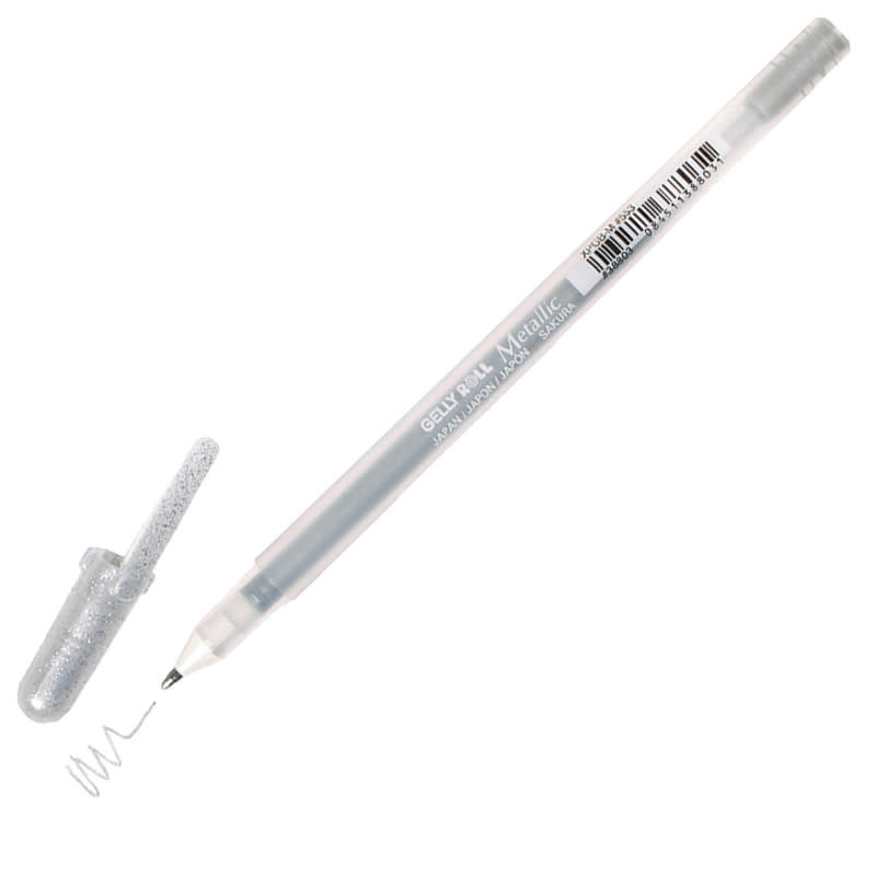 SAKURA SAKURA GELLY ROLL SILVER METALLIC GEL PEN