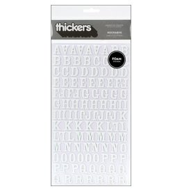 AMERICAN CRAFTS AMERICAN CRAFTS ROCKABYE WHITE ALPHABET THICKERS