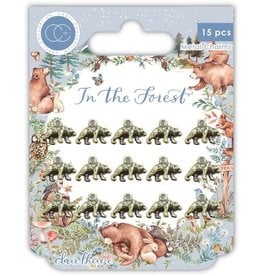 CRAFT CONSORTIUM CRAFT CONSORTIUM CLARE THERESE IN THE FOREST BEAR METAL CHARMS 15/PK