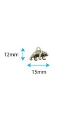 CRAFT CONSORTIUM CRAFT CONSORTIUM CLARE THERESE IN THE FOREST BEAR METAL CHARMS 15/PK