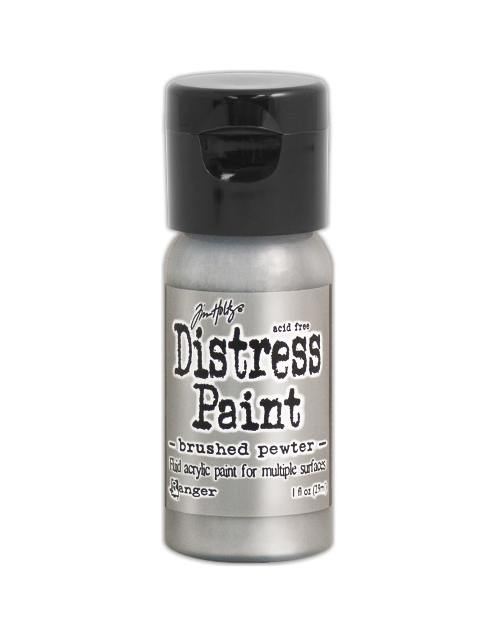 RANGER TIM HOLTZ DISTRESS ACRYLIC PAINT BRUSHED PEWTER 1OZ