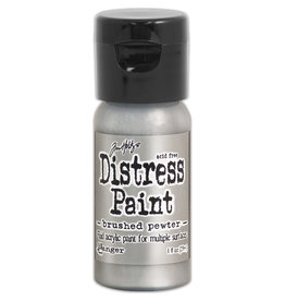 RANGER TIM HOLTZ DISTRESS ACRYLIC PAINT BRUSHED PEWTER 1OZ