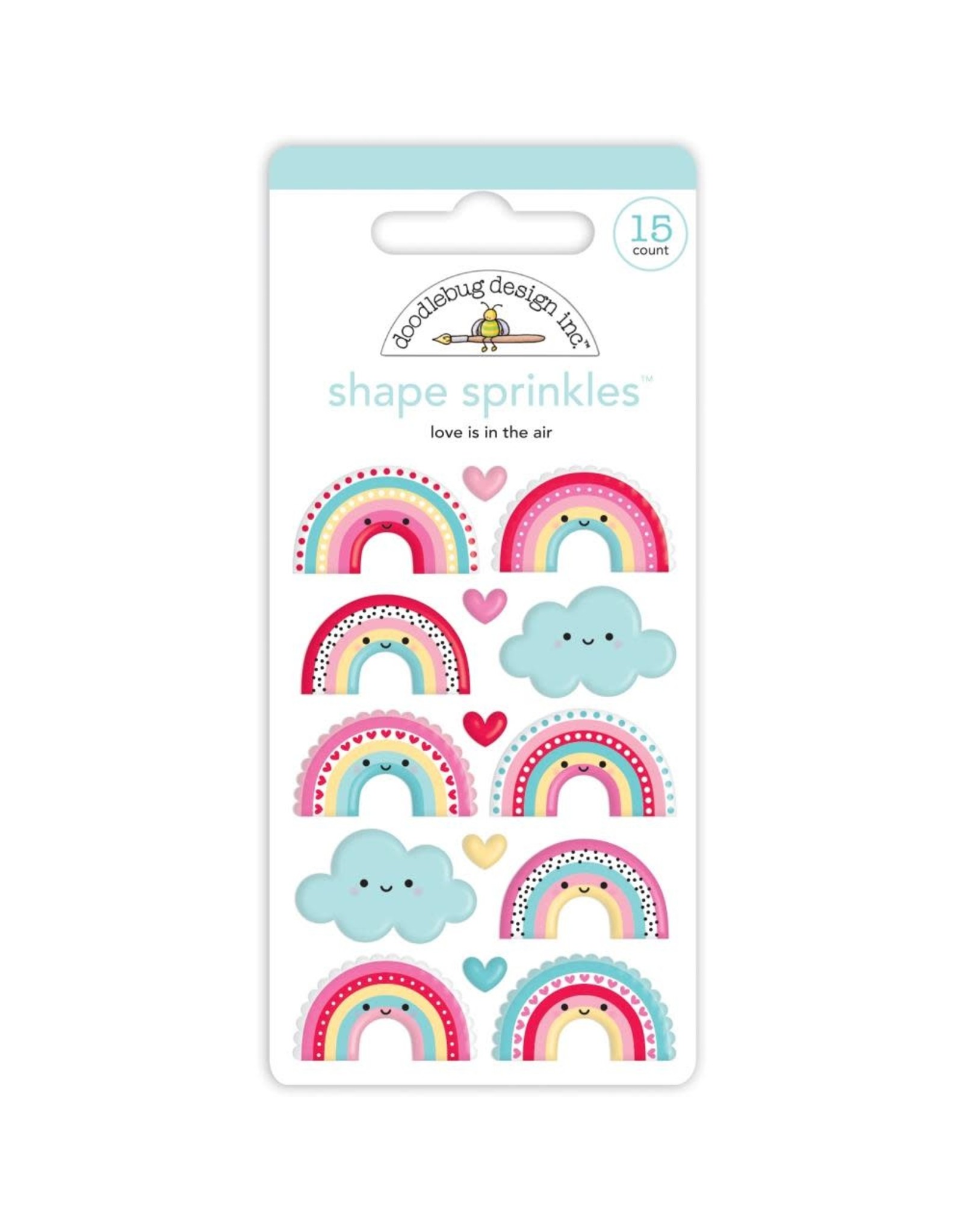 DOODLEBUG DESIGNS DOODLEBUG DESIGN LOVE IS IN THE AIR SHAPE SPRINKLES