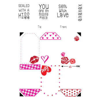 LDRS CREATIVE LDRS CREATIVE LOVE TAG STACK ACRYLIC STAMP SET