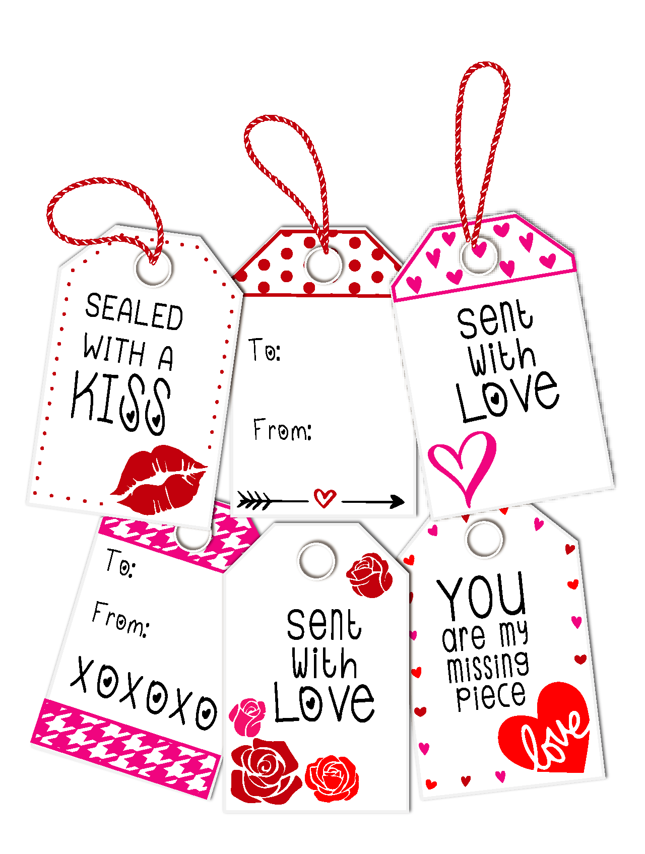 LDRS CREATIVE LDRS CREATIVE LOVE TAG STACK ACRYLIC STAMP SET