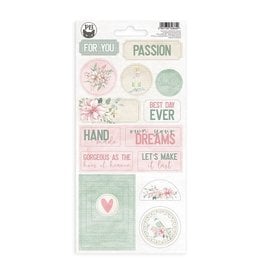 P13 P13 LET YOUR CREATIVITY BLOOM #2 CHIPBOARD STICKERS