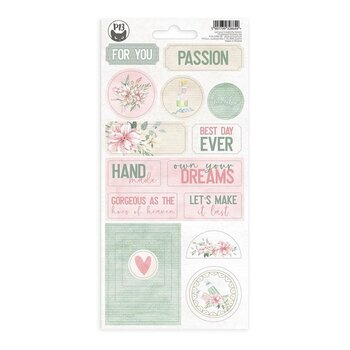 P13 LET YOUR CREATIVITY BLOOM #2 CHIPBOARD STICKERS