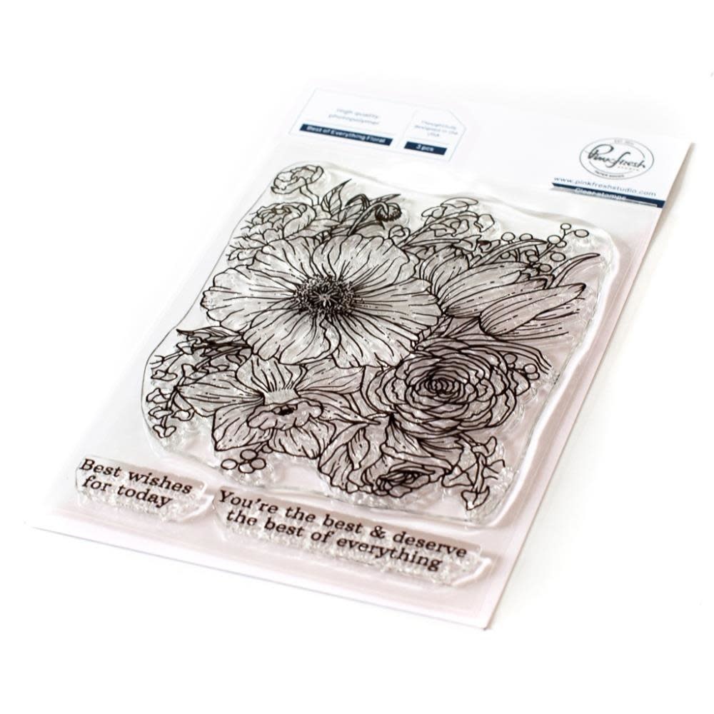 PINKFRESH PINKFRESH STUDIO BEST OF EVERYTHING FLORAL CLEAR STAMP SET
