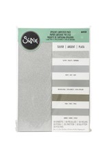 SIZZIX SIZZIX SILVER OPULENT CARDSTOCK PACK 5 TYPES/50 SHEETS